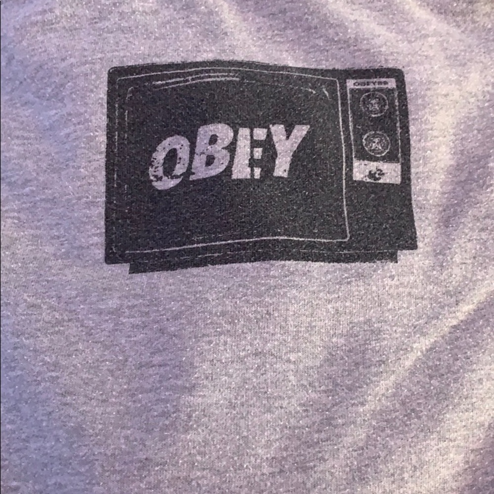 Obey Grey TV Hoodie (men’s m)